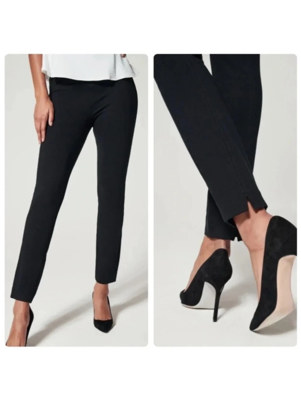 Spanx The Perfect Pant Ankle Back Seam Skinny Black Size Small Petite NWT New